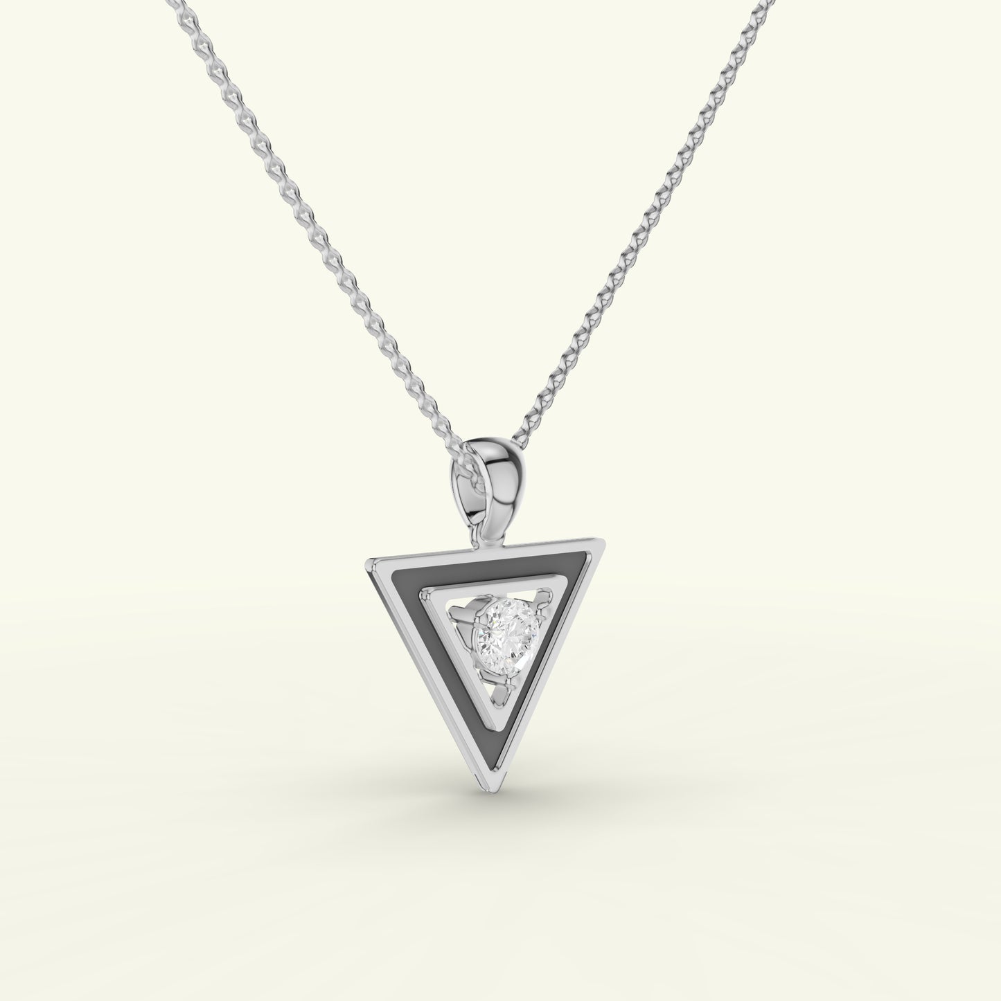 Kael Enamel Mens Diamond Pendant