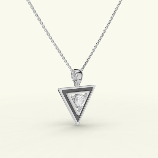 Kael Enamel Mens Diamond Pendant
