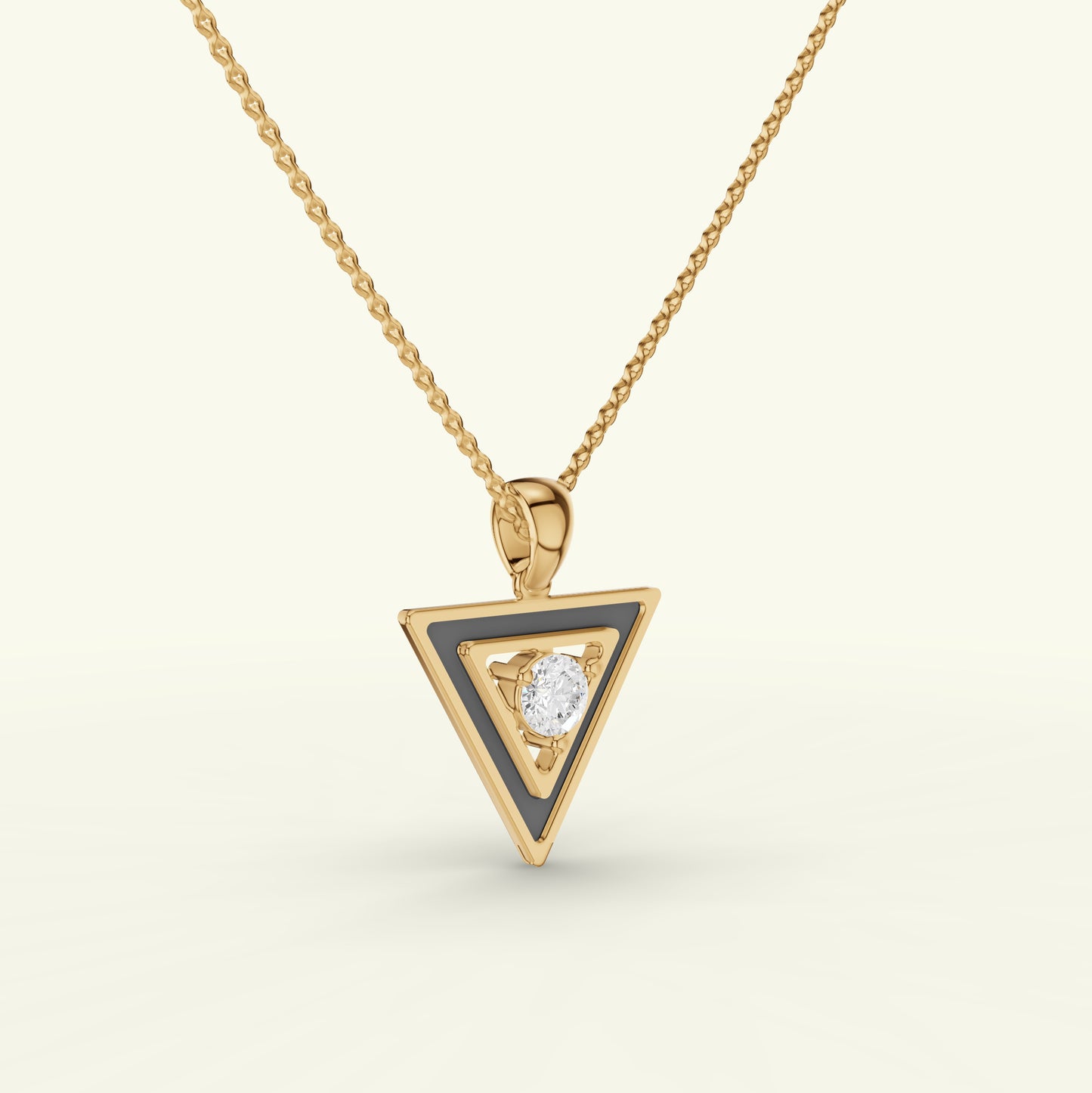 Kael Enamel Mens Diamond Pendant