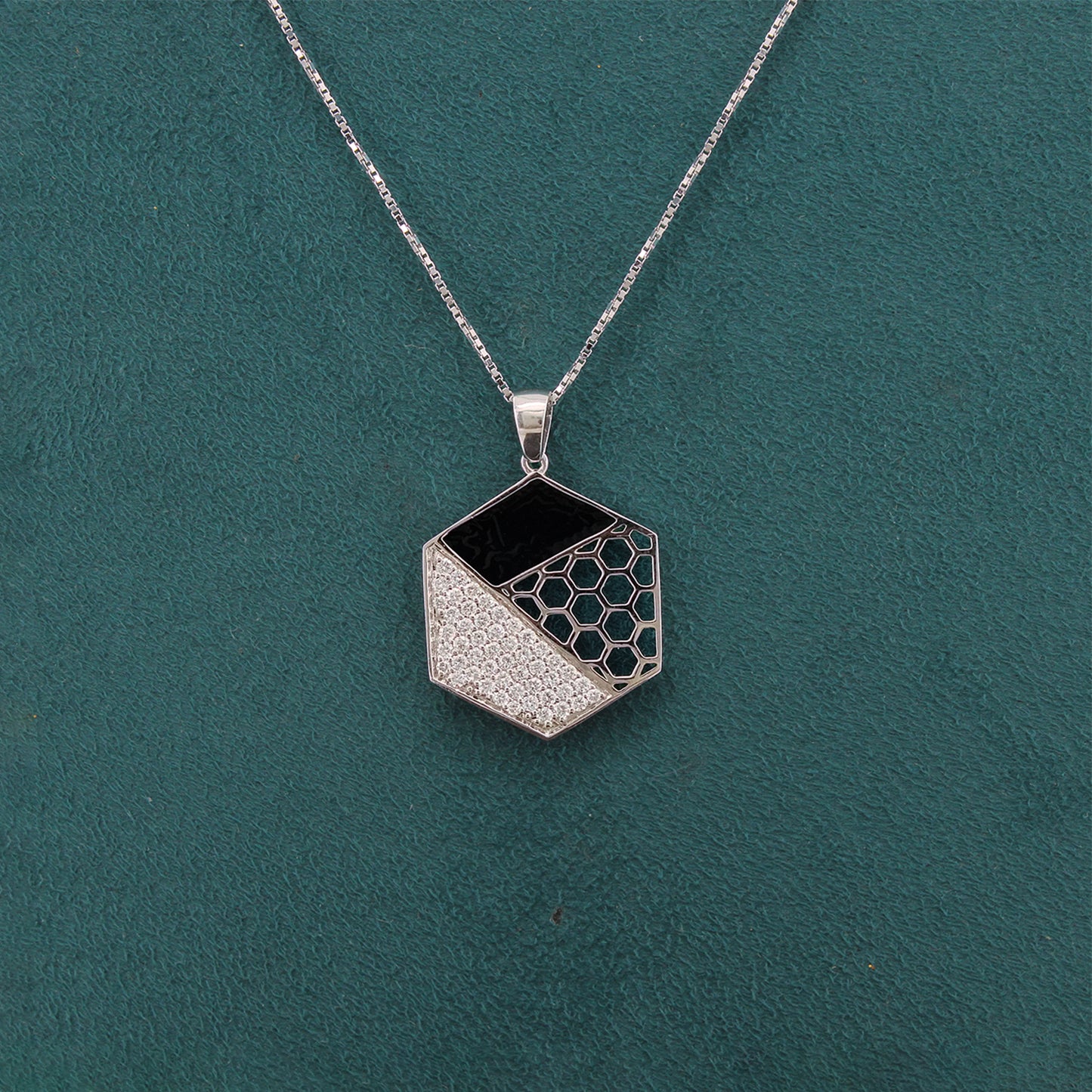 Caelum Modern Mens Diamond Pendant