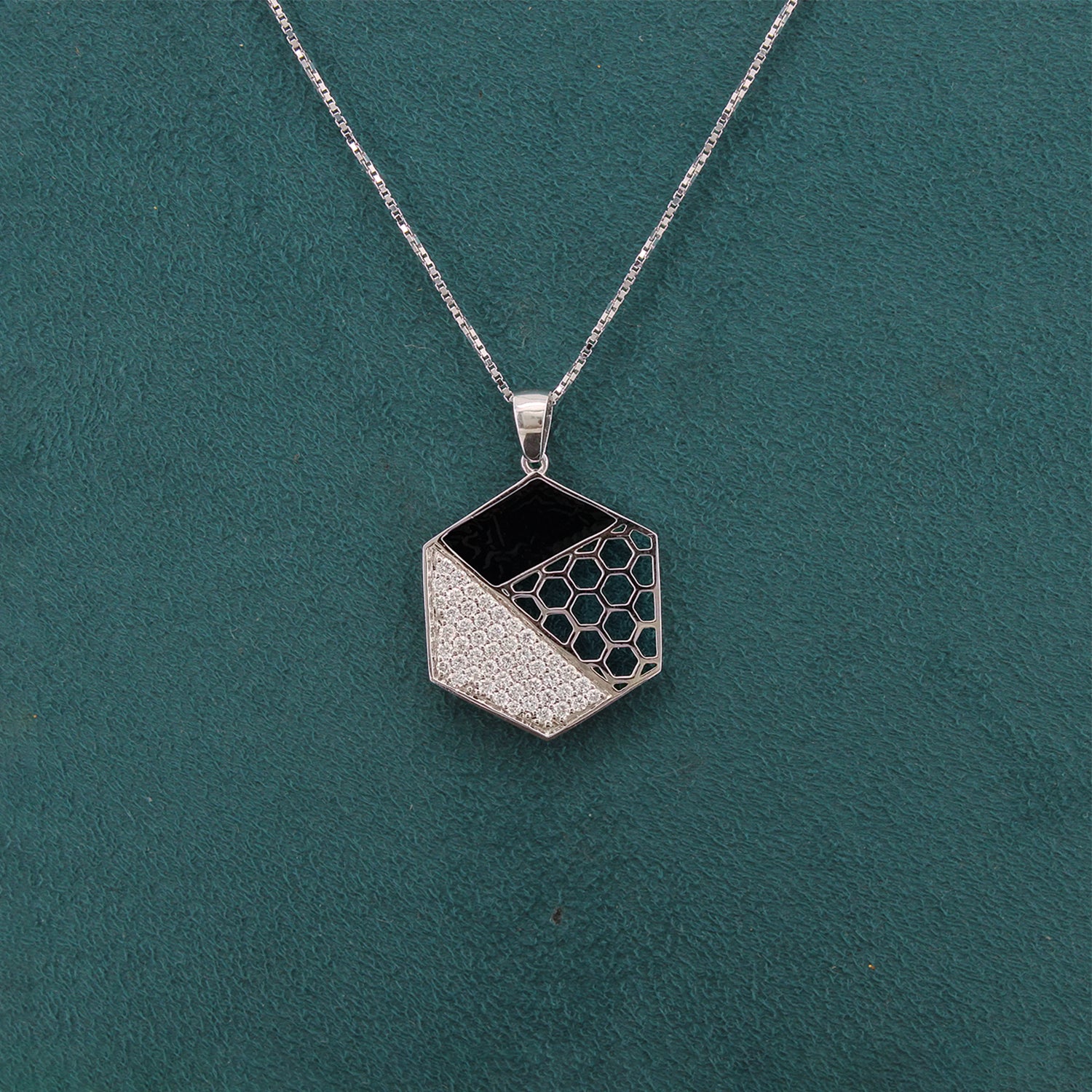Caelum Modern Mens Diamond Pendant