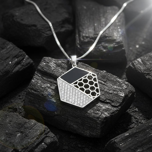 Caelum Modern Mens Diamond Pendant