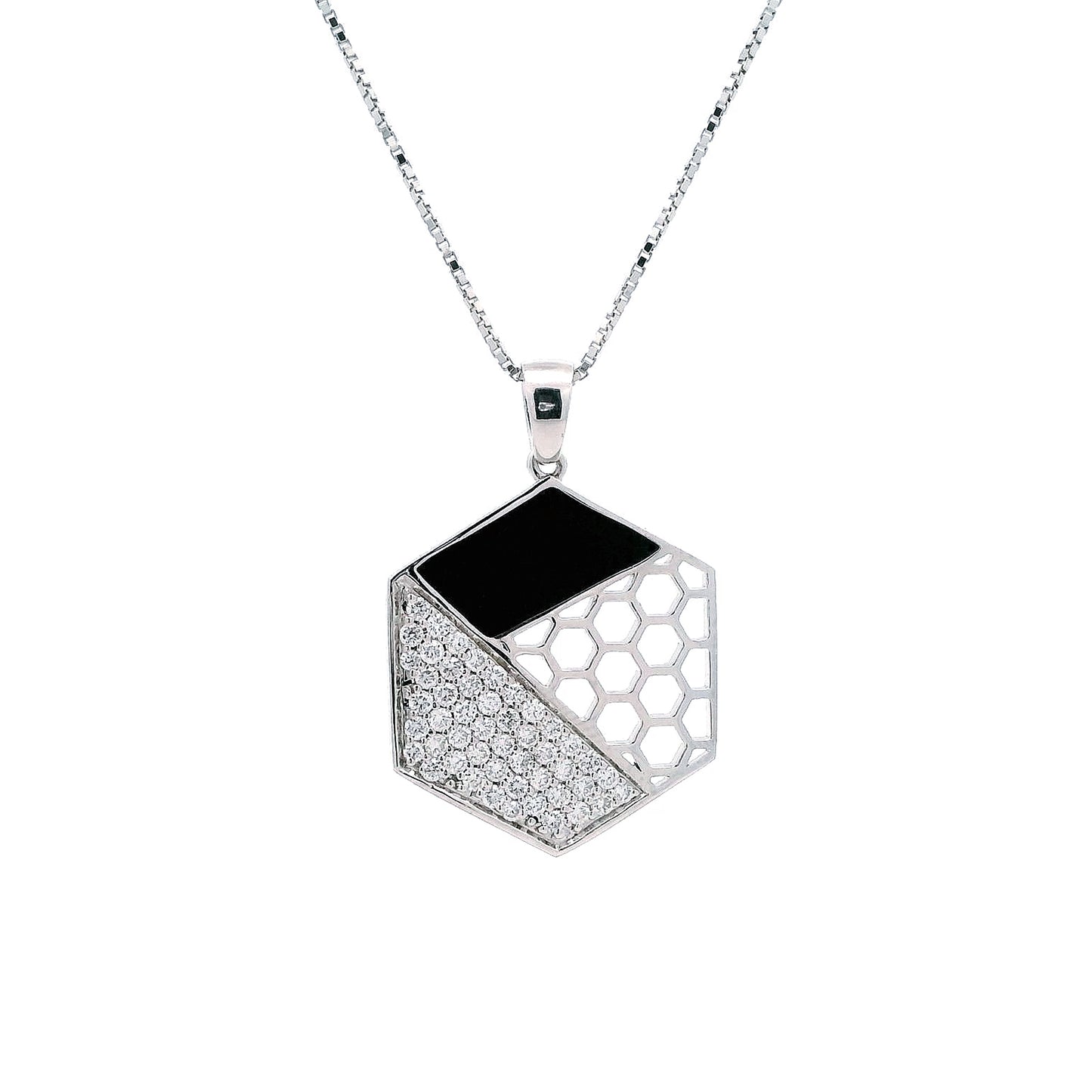 Caelum Modern Mens Diamond Pendant