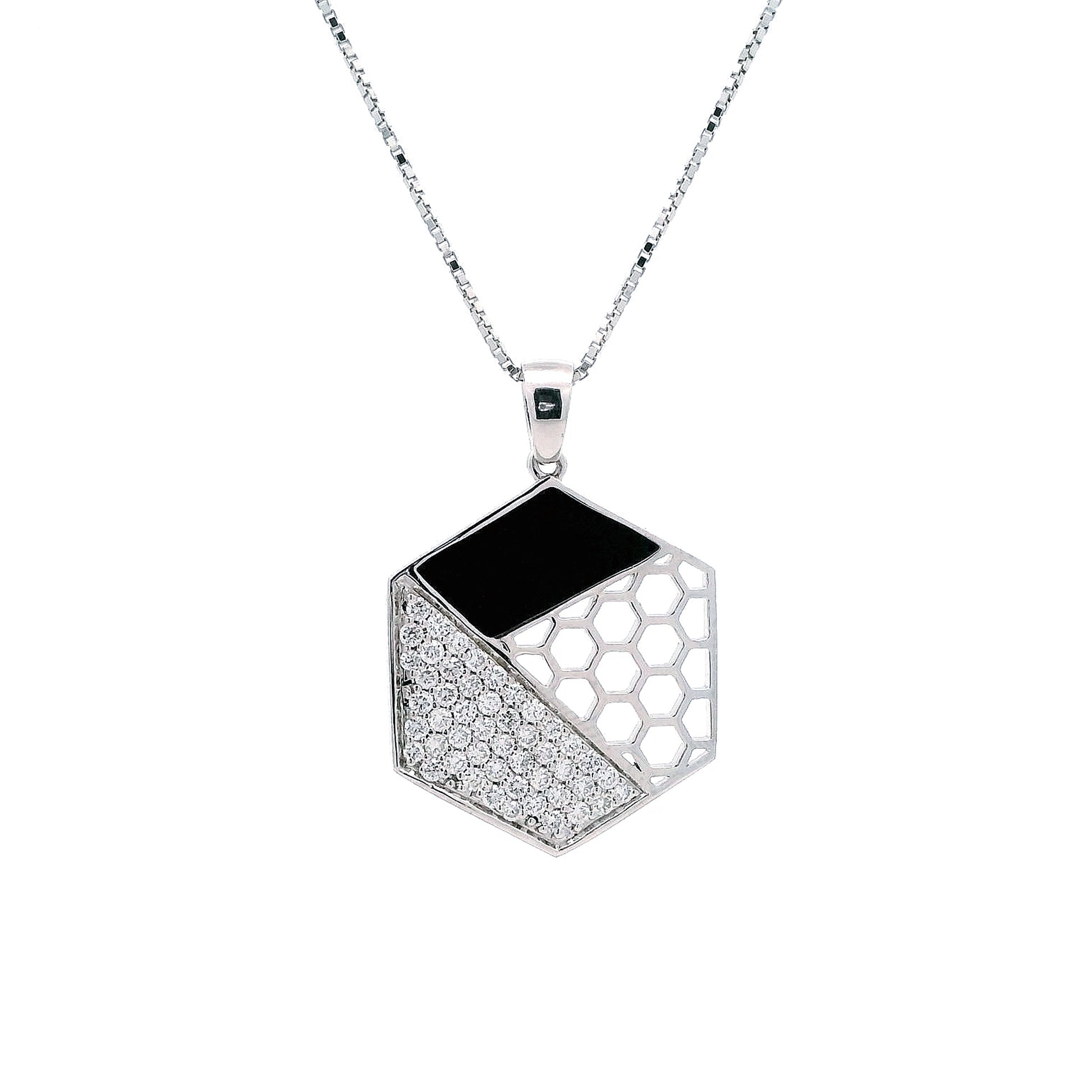 Caelum Modern Mens Diamond Pendant