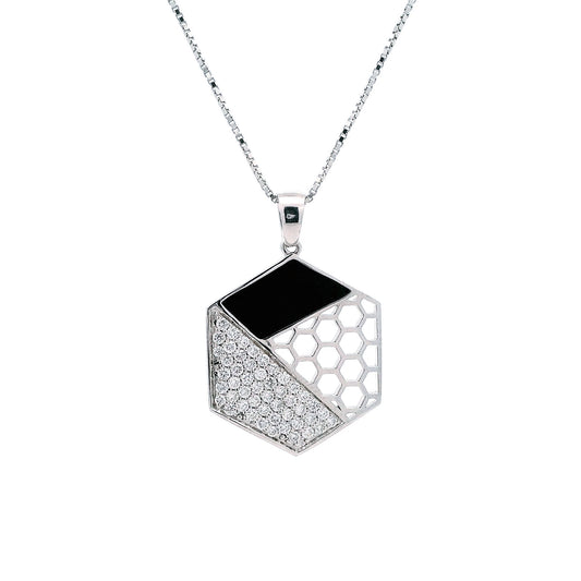 Caelum Modern Mens Diamond Pendant