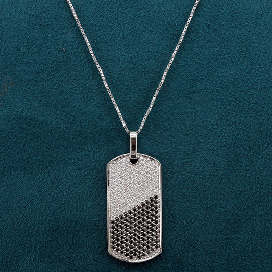 Zephyr Modern Mens Diamond Pendant
