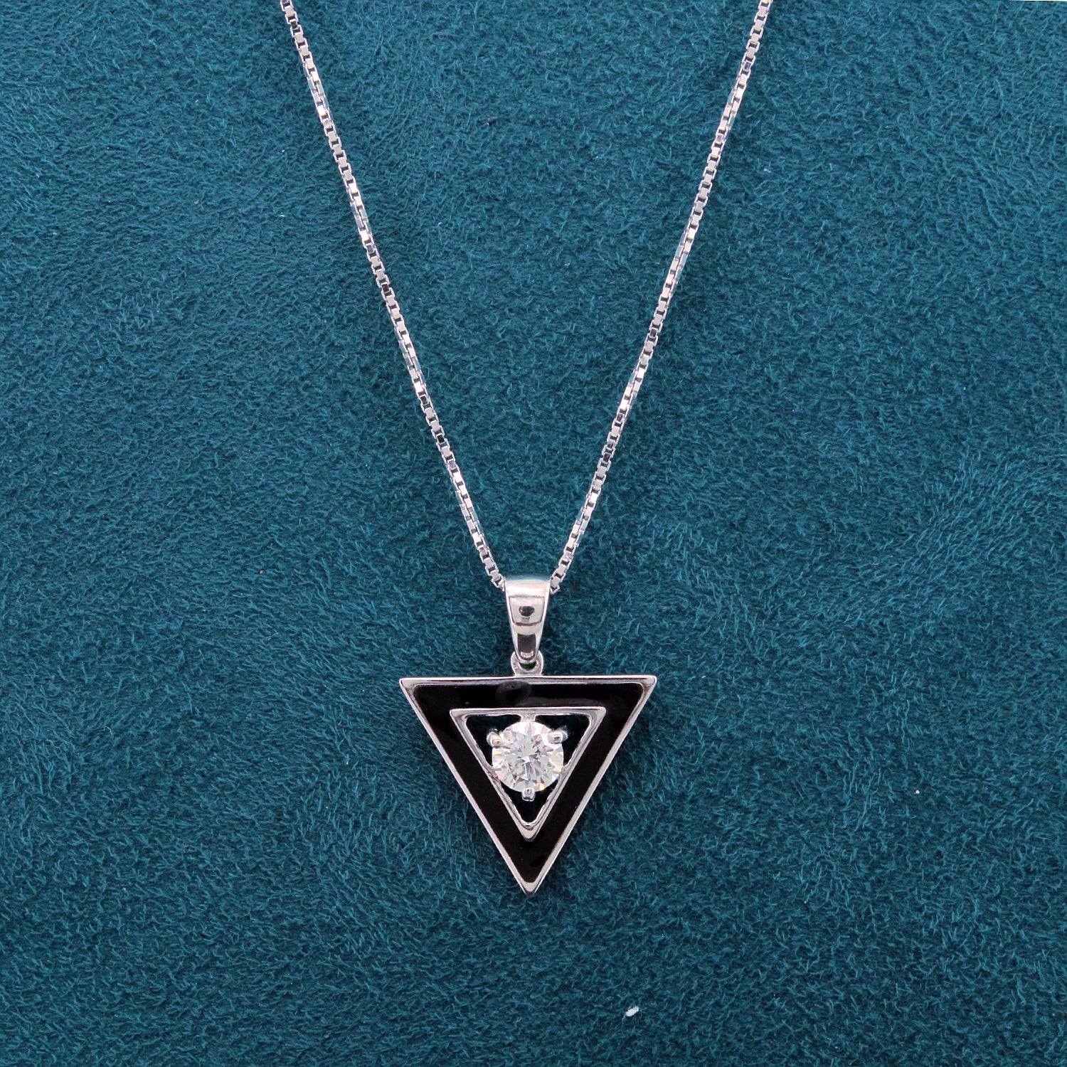 Evren Enamel Mens Diamond Pendant