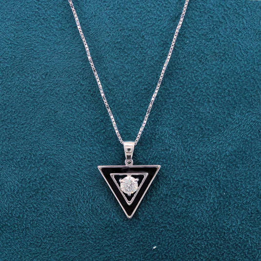 Evren Enamel Mens Diamond Pendant