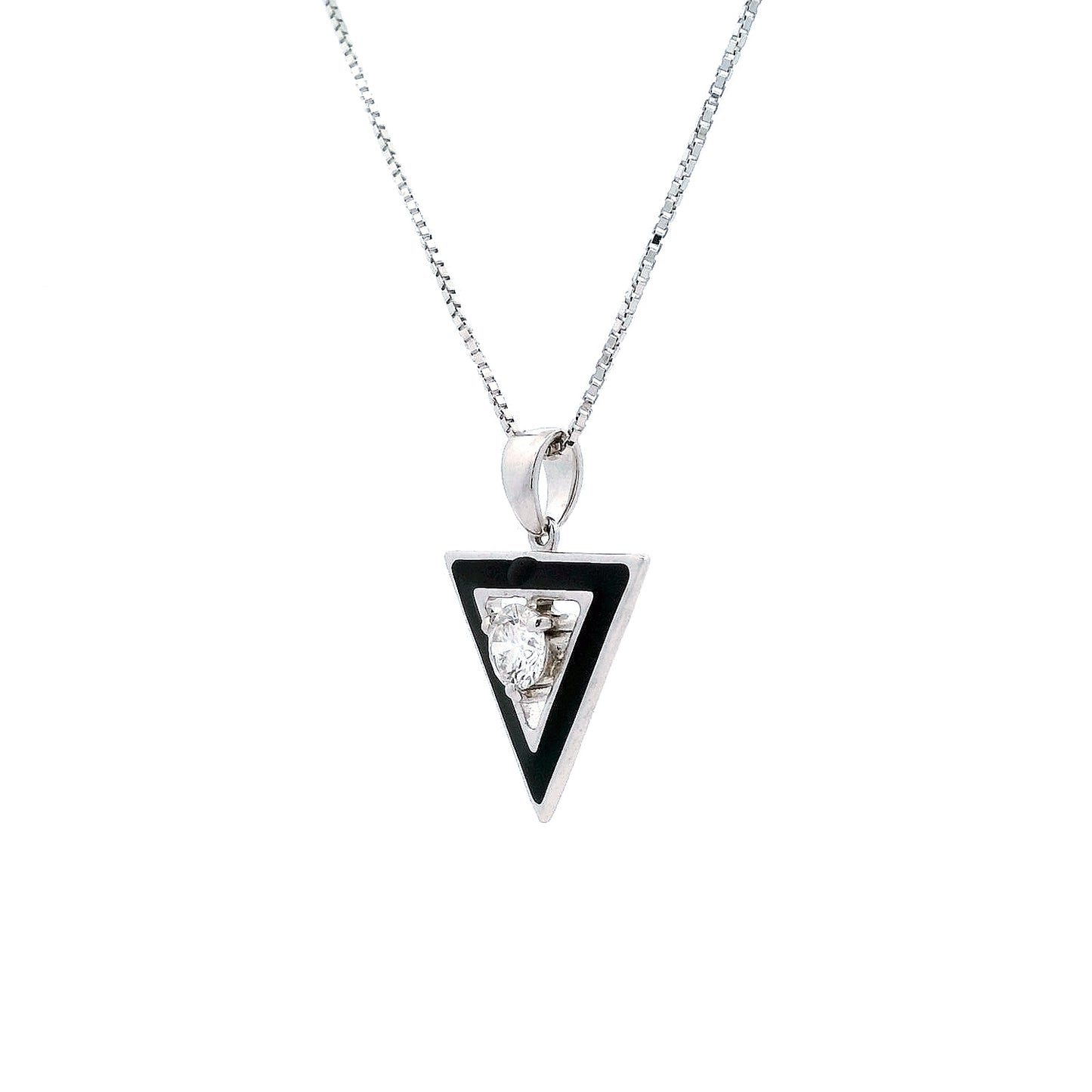 Evren Enamel Mens Diamond Pendant