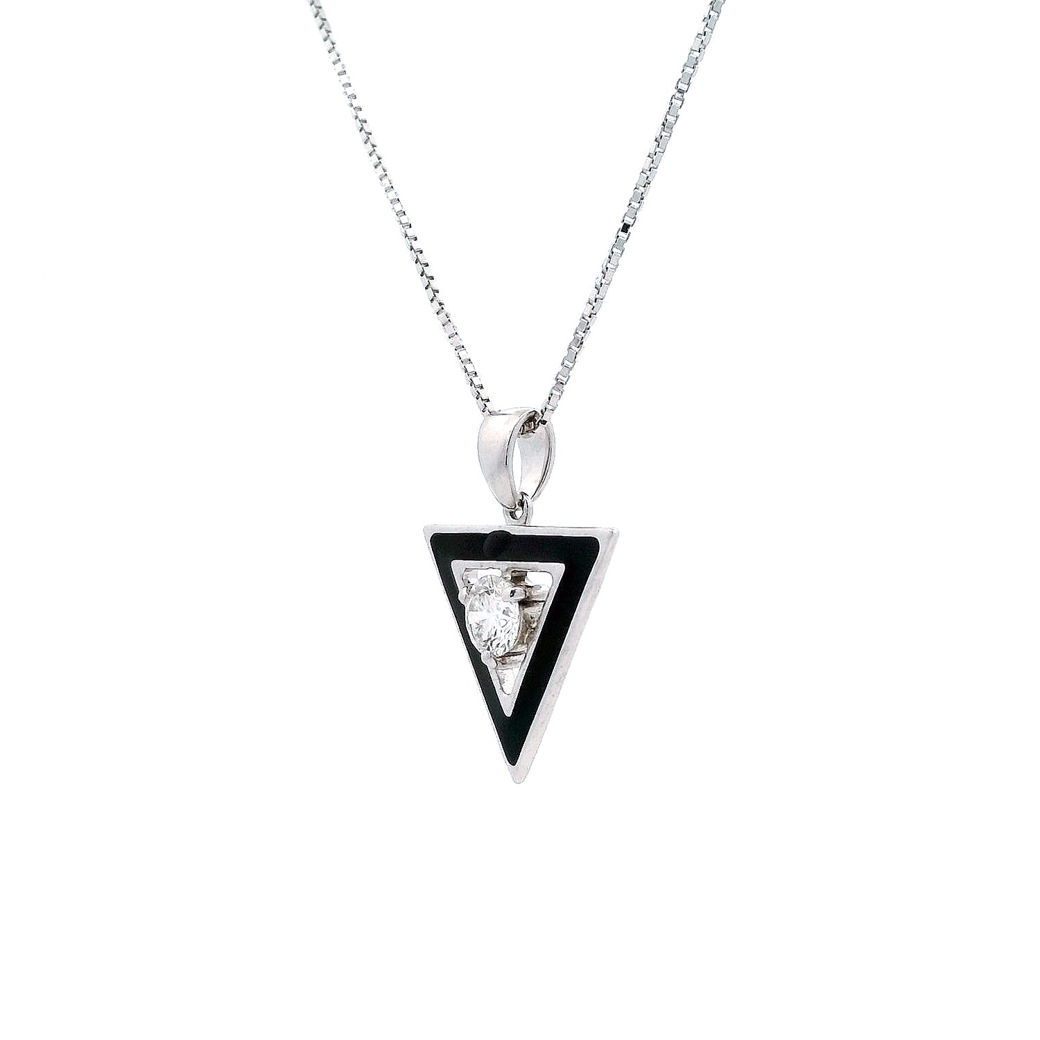 Evren Enamel Mens Diamond Pendant