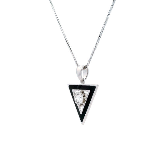 Evren Enamel Mens Diamond Pendant