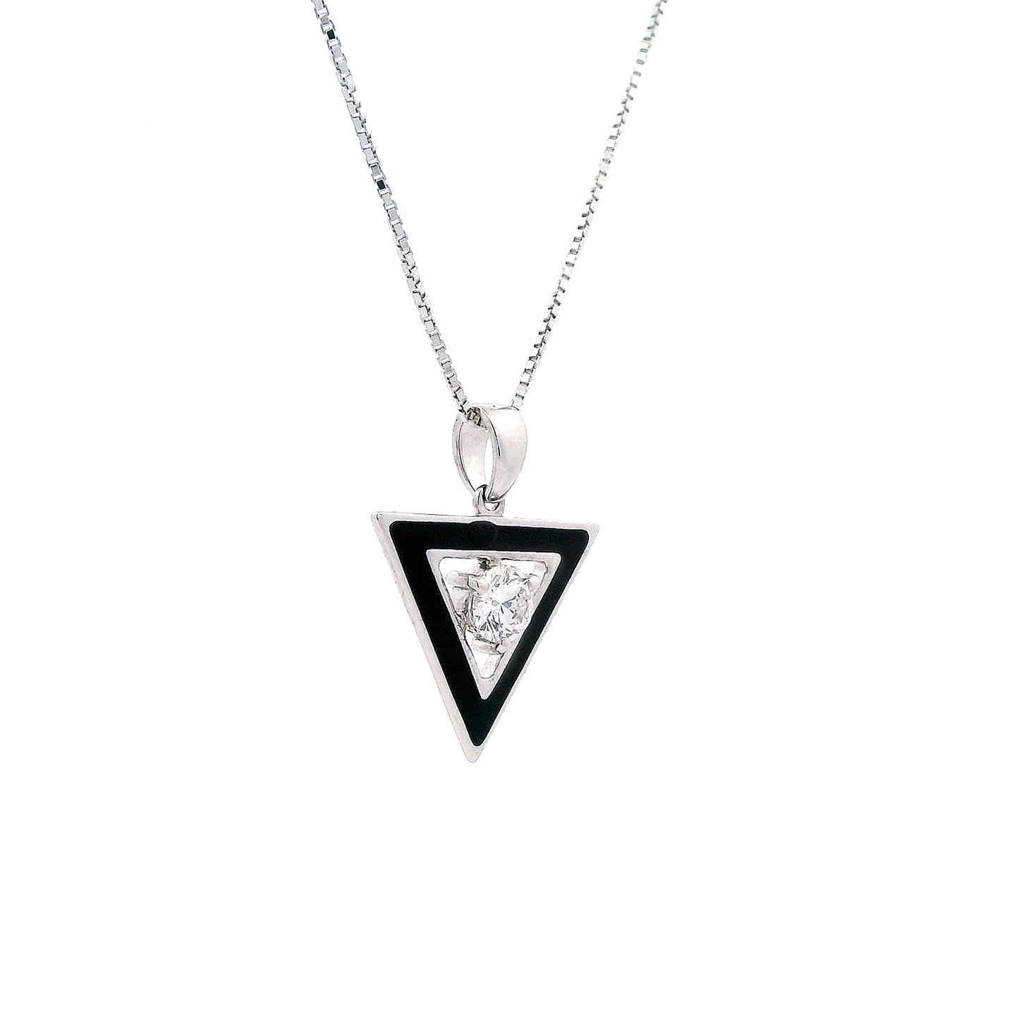Evren Enamel Mens Diamond Pendant
