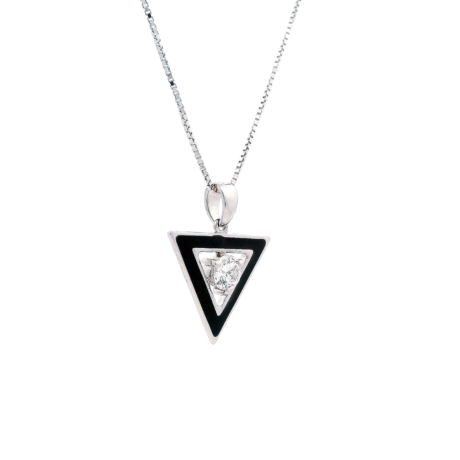 Evren Enamel Mens Diamond Pendant