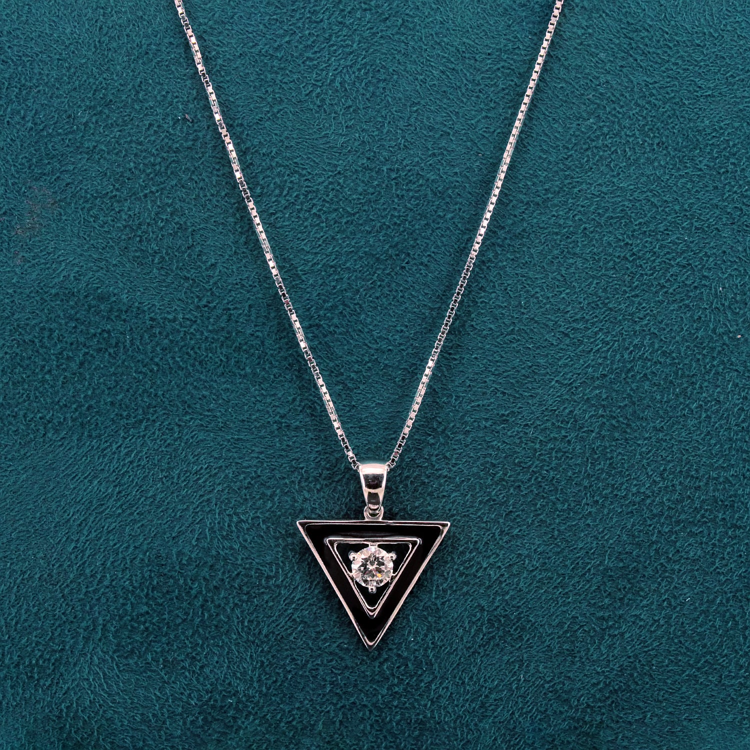 Kael Enamel Mens Diamond Pendant