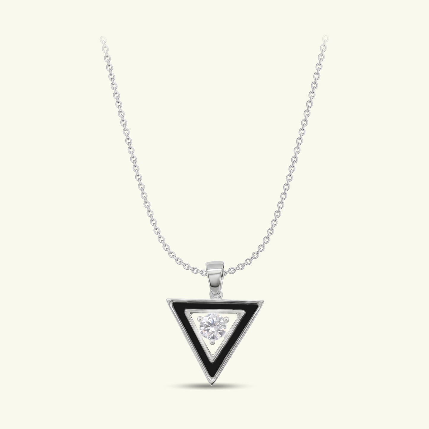 Kael Enamel Mens Diamond Pendant