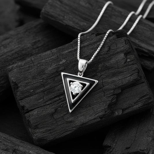 Kael Enamel Mens Diamond Pendant