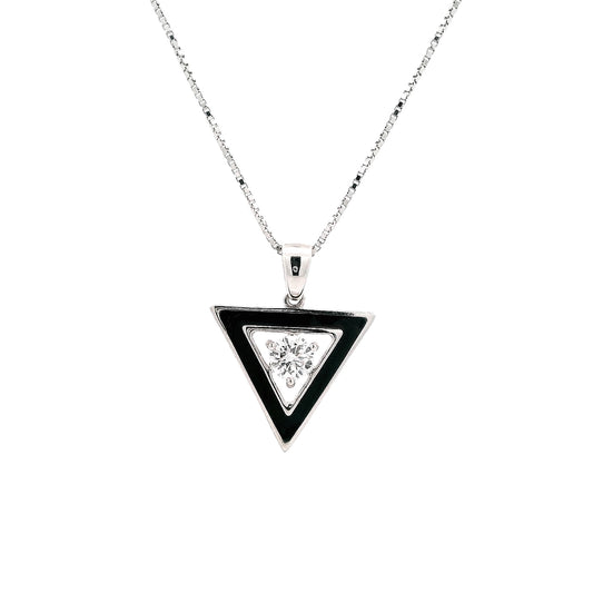 Kael Enamel Mens Diamond Pendant