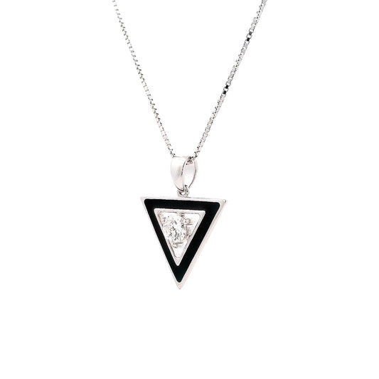 Kael Enamel Mens Diamond Pendant