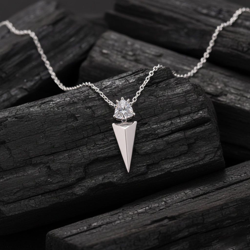 Halven Diamond Mens Pendant