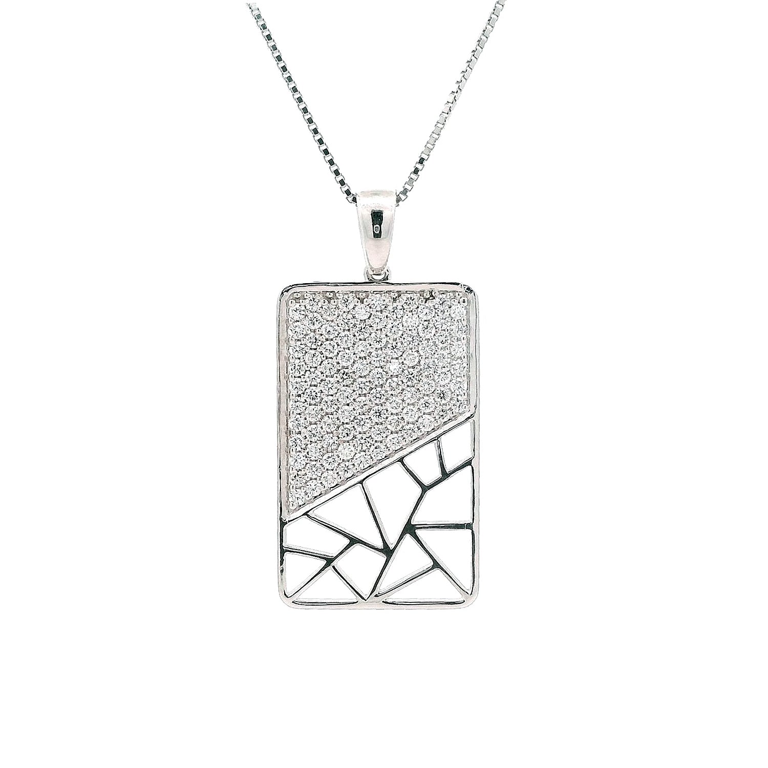 Silvan Modern Mens Diamond Pendant