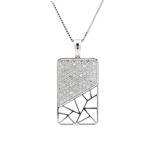 Silvan Modern Mens Diamond Pendant