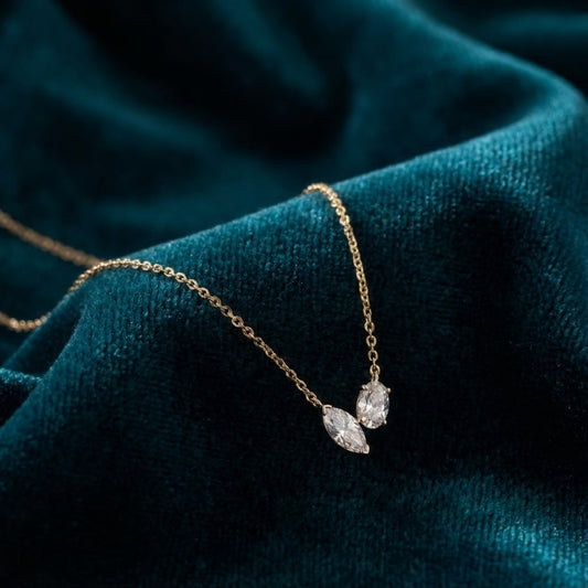 Thalira Arc Diamond Solitaire Pendant