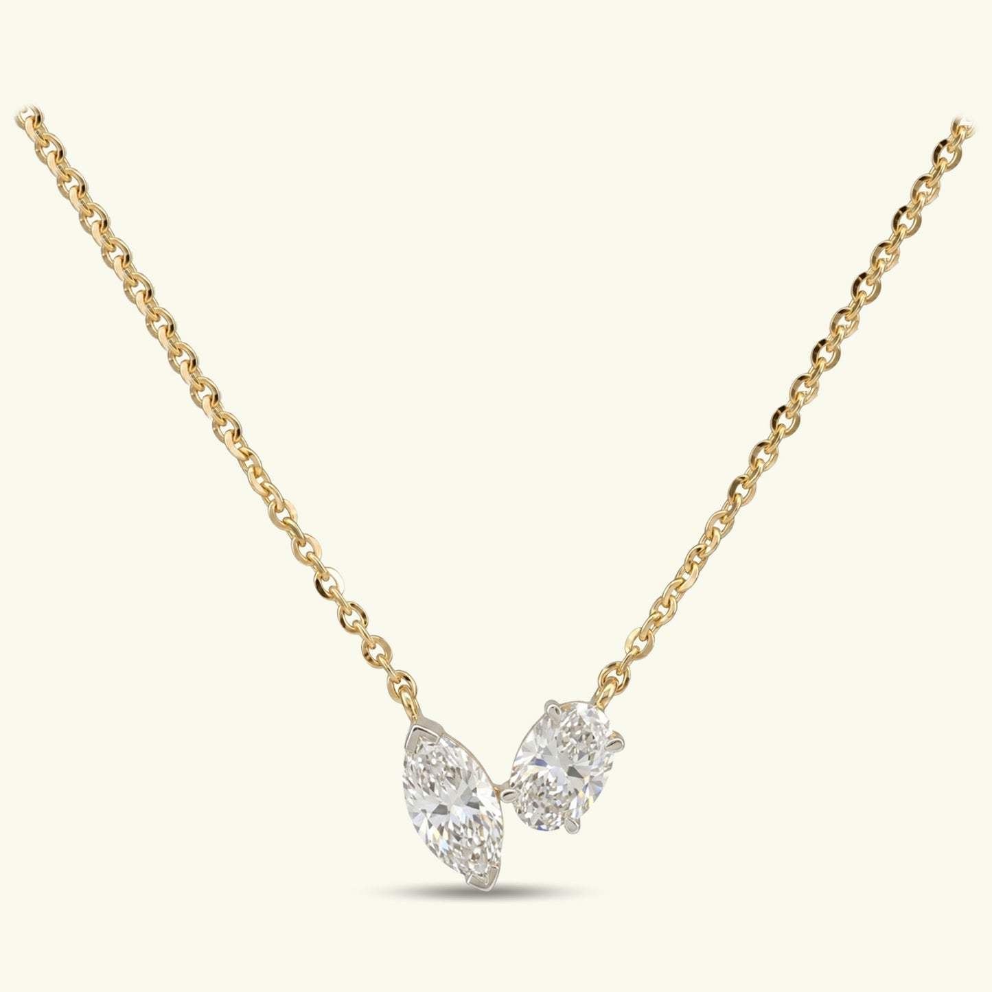 Thalira Arc Diamond Solitaire Pendant