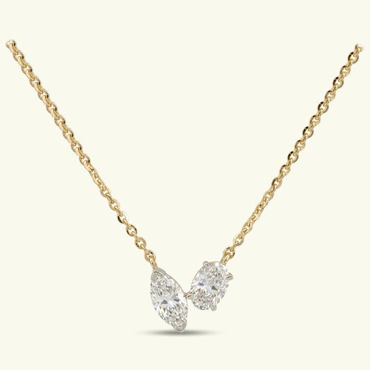 Thalira Arc Diamond Solitaire Pendant