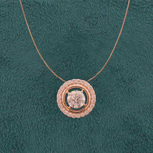 Seren Halo Diamond Pendant