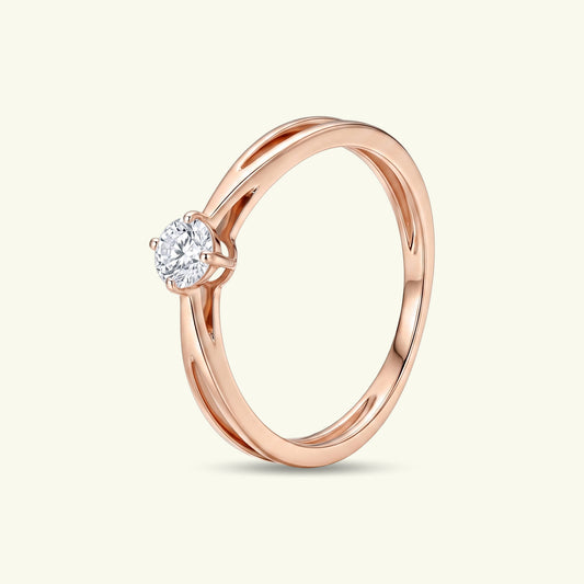 Eira Solitaire Diamond Ring