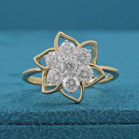 Evelyn Floral Diamond Ring
