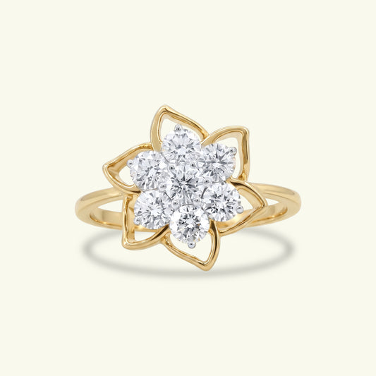 Evelyn Floral Diamond Ring