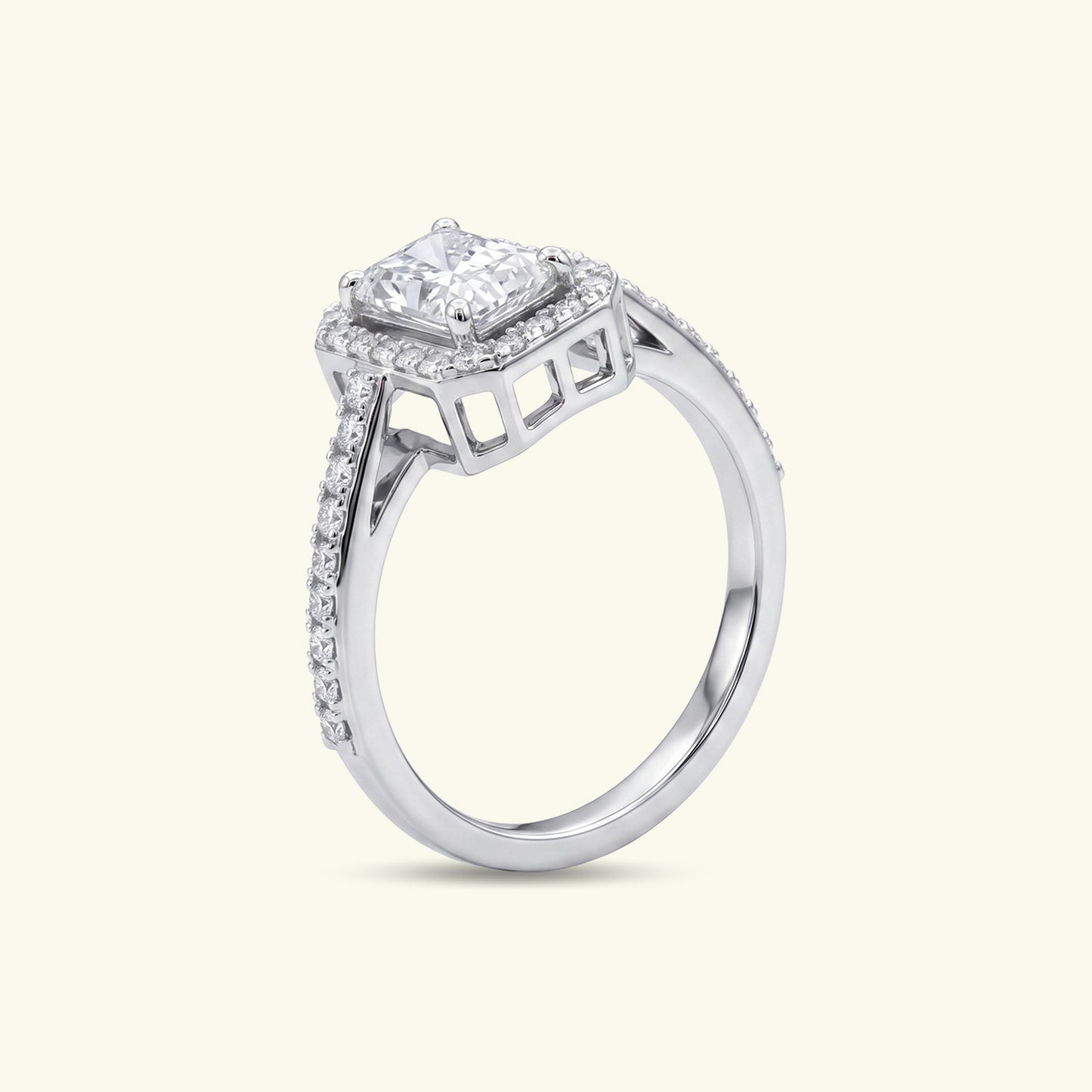 Auralis Halo Diamond Ring