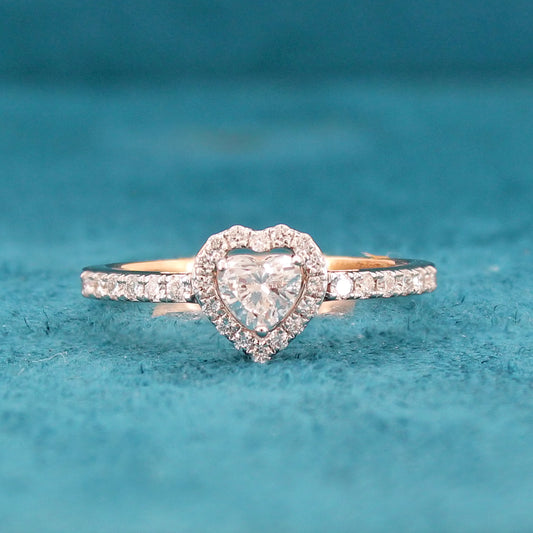 Zyra Halo Diamond Ring