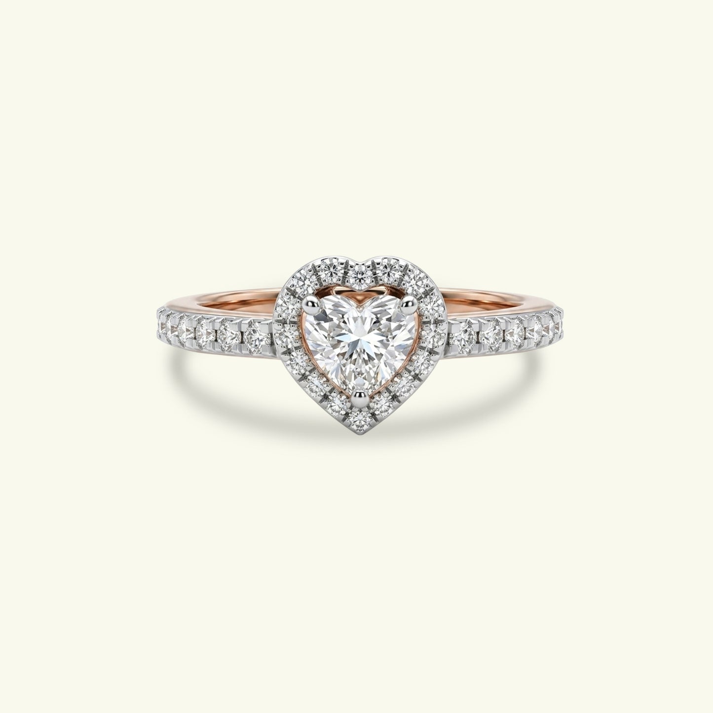 Zyra Halo Diamond Ring