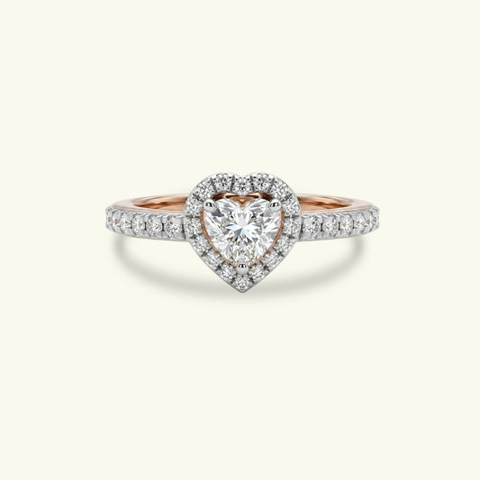 Zyra Halo Diamond Ring