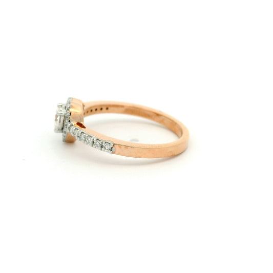 Zyra Halo Diamond Ring