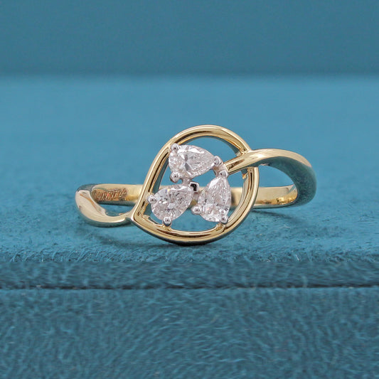 Kael Three Stone Diamond Ring