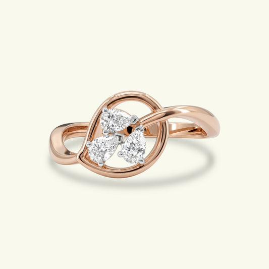 Kael Three Stone Diamond Ring