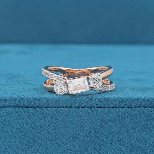 Aiven Two Stone Diamond Ring