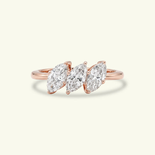 Aven Three Stone Diamond Ring