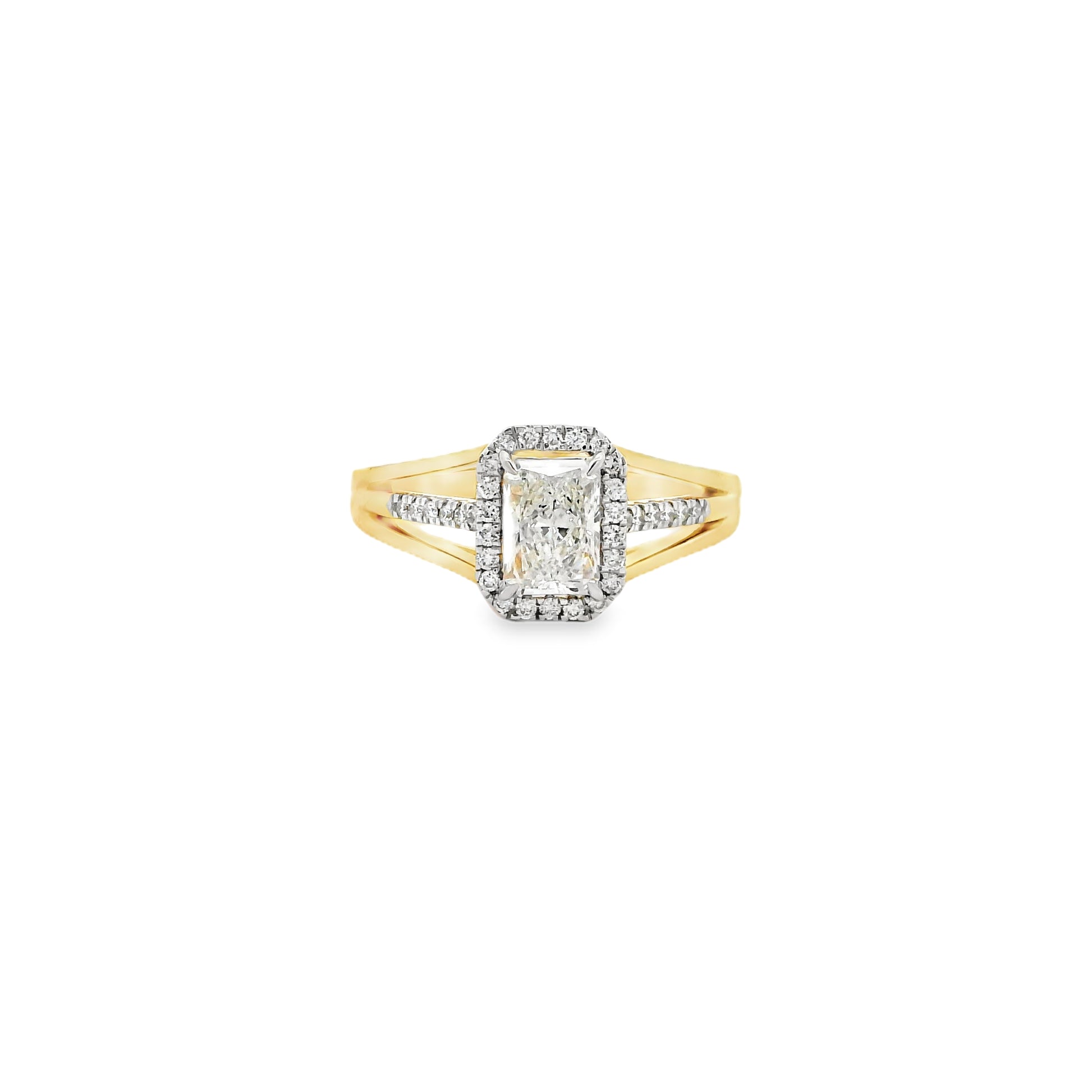 Calira Box Halo Diamond Ring