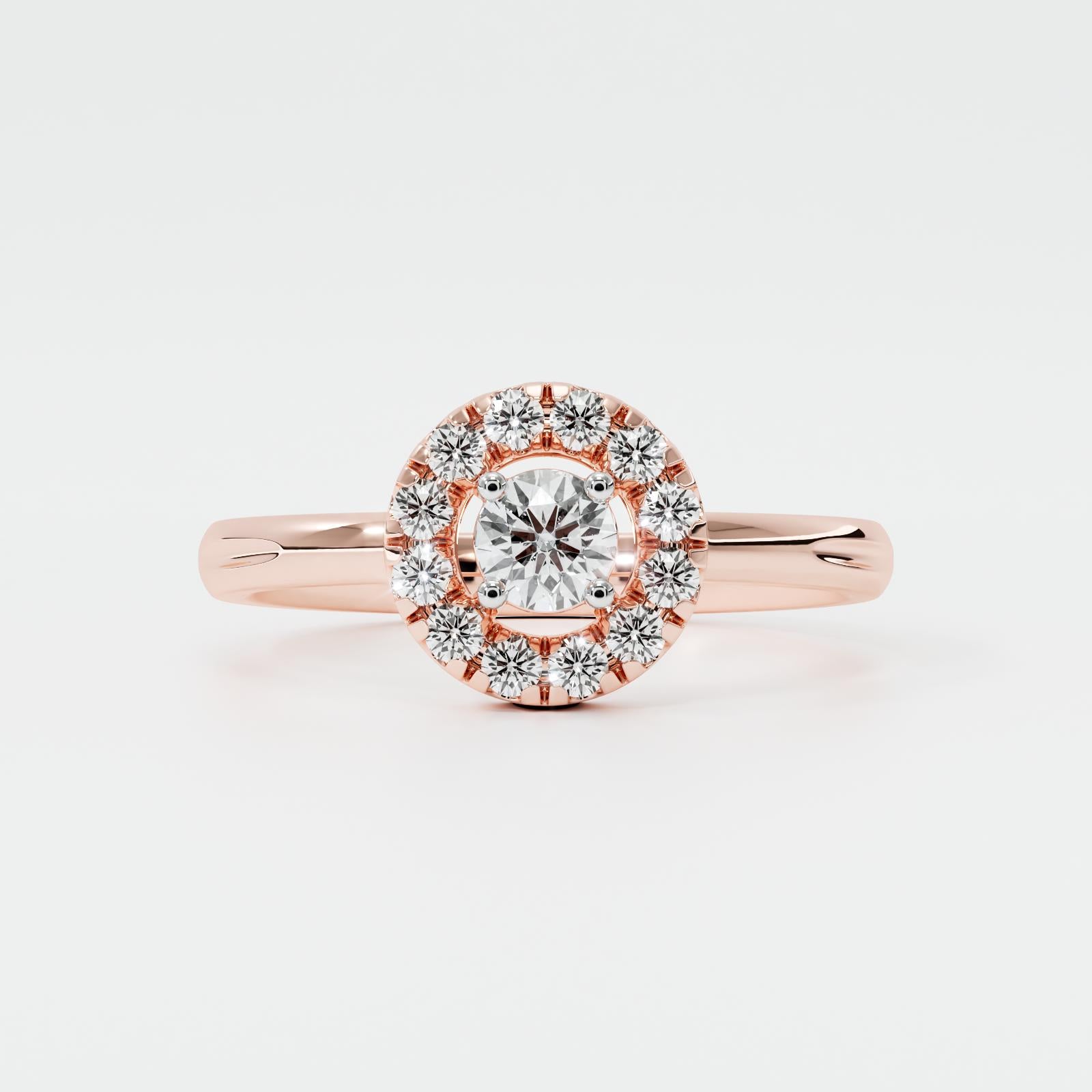 Vaelis Halo Diamond Ring