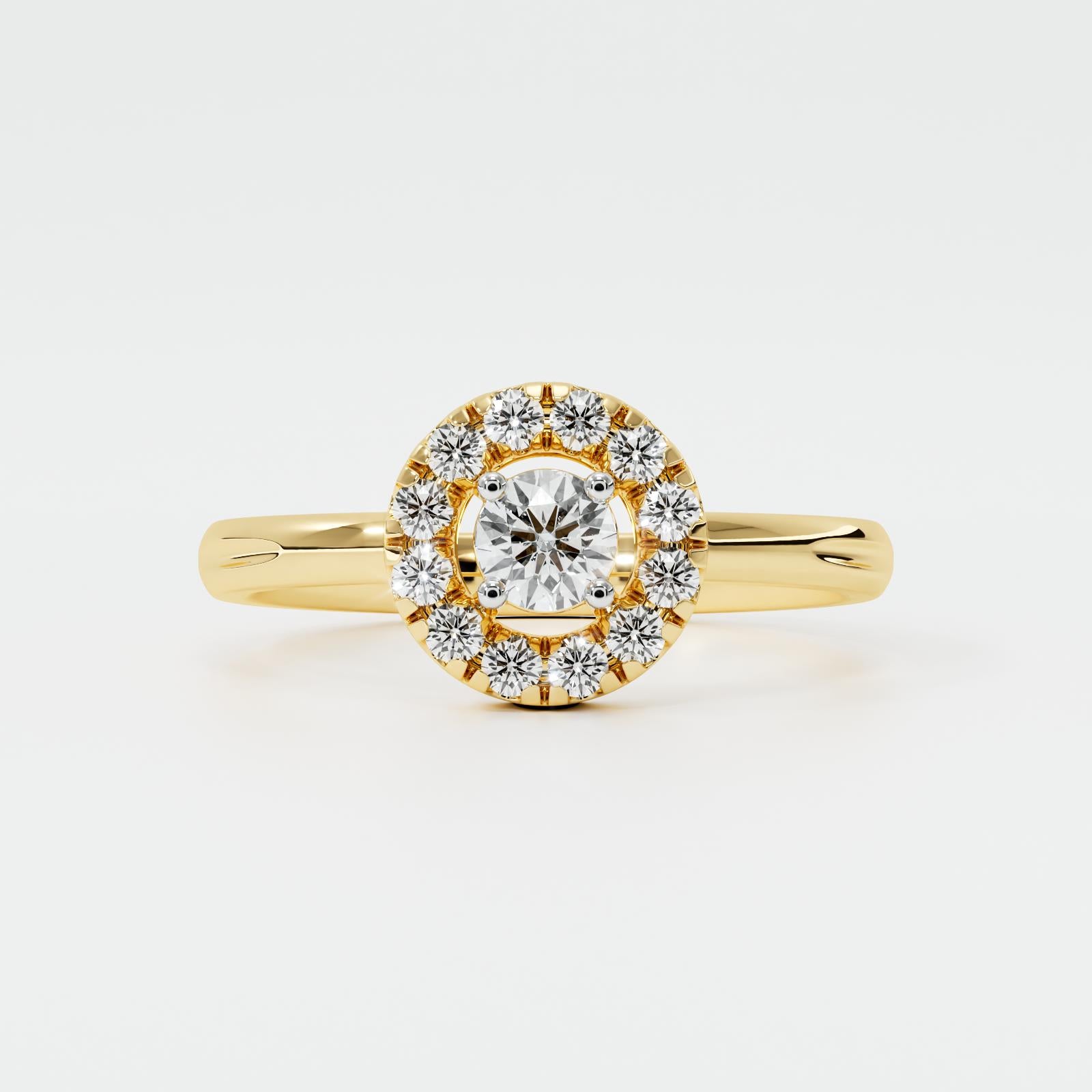 Vaelis Halo Diamond Ring