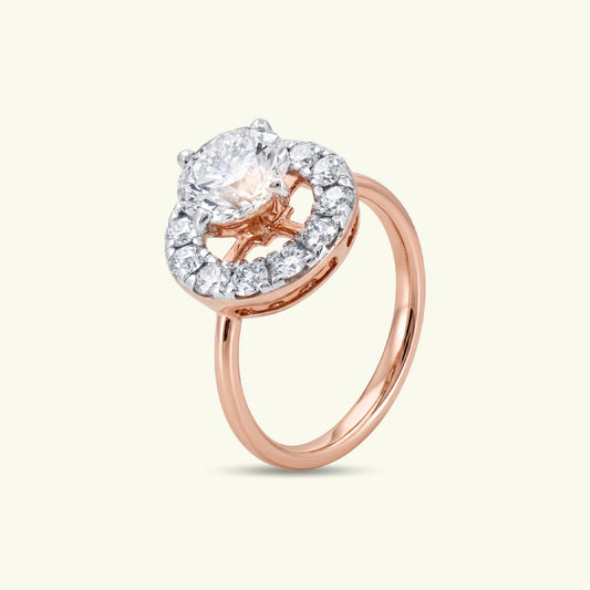 Vaelis Halo Diamond Ring
