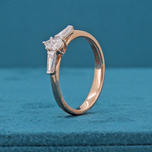 Revan Three Stone Diamond Ring