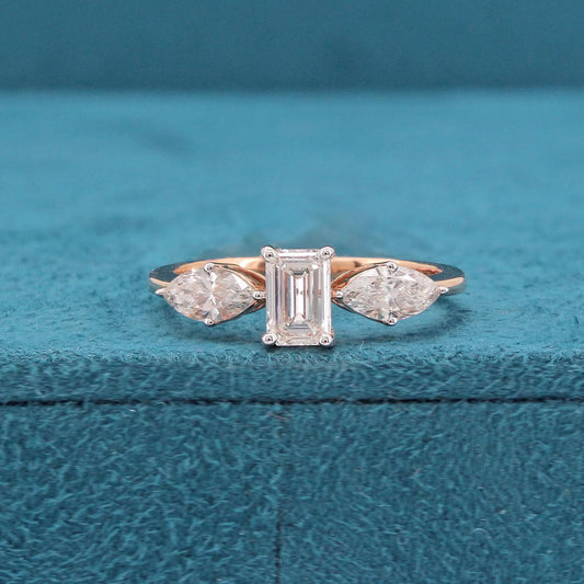 Liora Three Stone Diamond Ring
