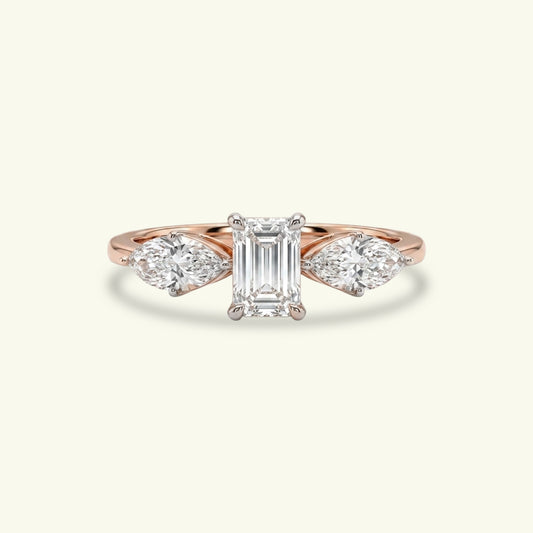 Liora Three Stone Diamond Ring