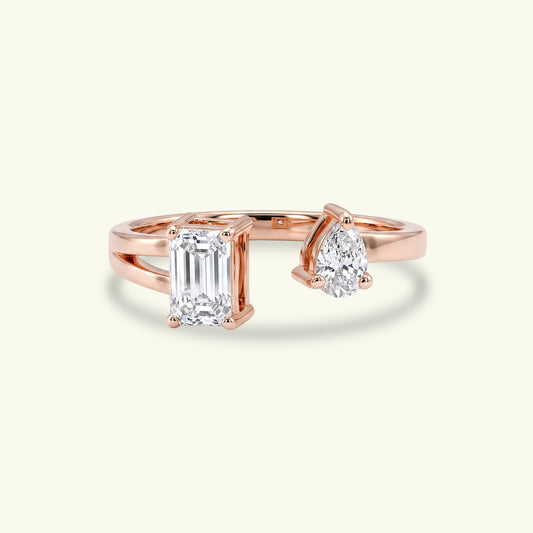Virel Two Stone Diamond Ring