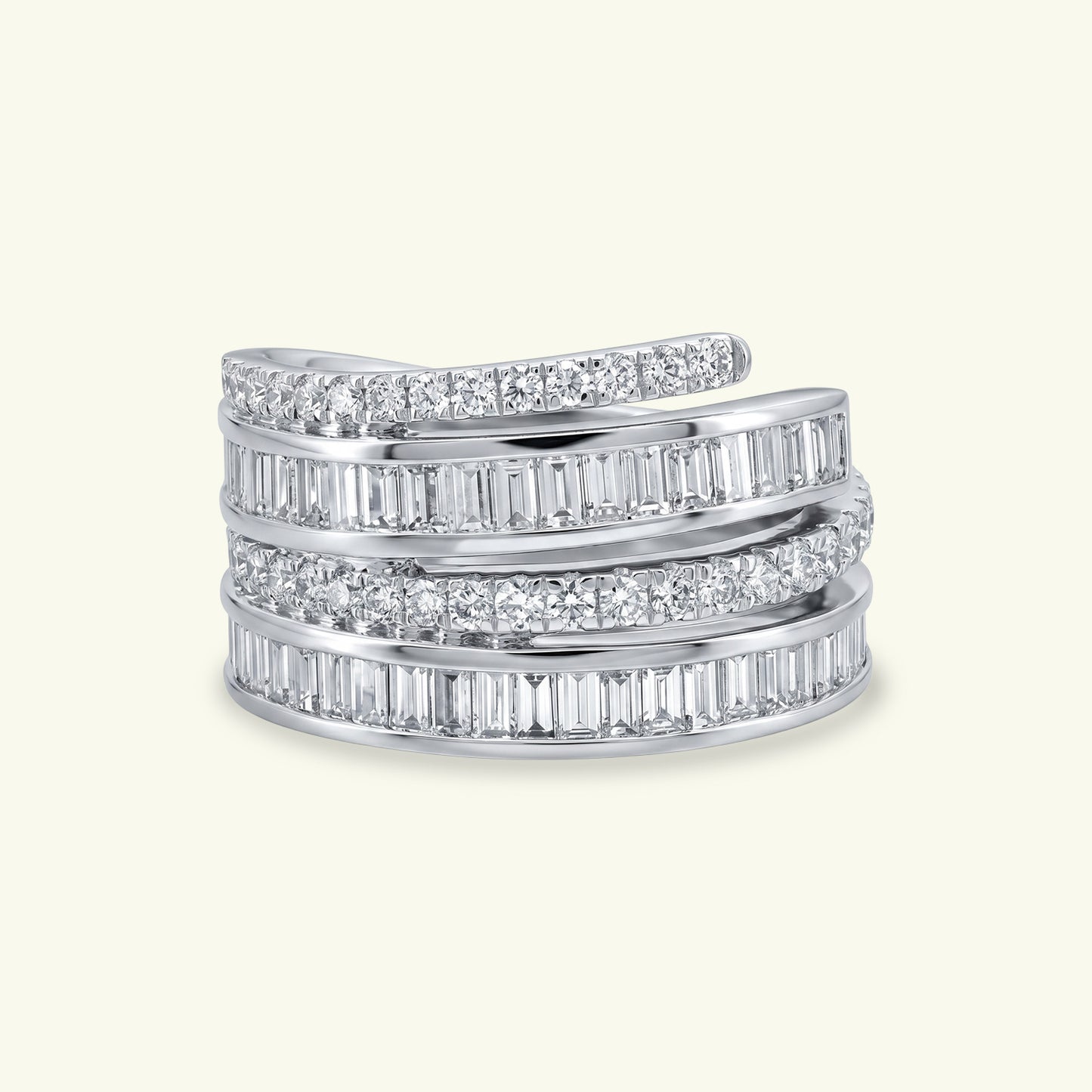 Elarin Scatter Diamond Eternity Ring